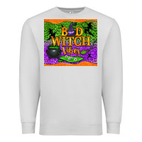 Dove Grey Bad witch vibes Premium Sweatshirt - NancyCooperArtShop