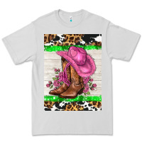 Dove Grey cowgitl hat and roses Premium Tee - AdoDesignShop