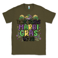 Army Green thick thighs mardi gras vibes Classic Tee - MaliasSmallBusiness