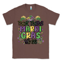 Chestnut thick thighs mardi gras vibes Classic Tee - MaliasSmallBusiness