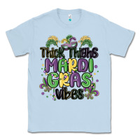 Dusty Blue thick thighs mardi gras vibes Classic Tee - MaliasSmallBusiness