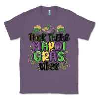 Lavender thick thighs mardi gras vibes Classic Tee - MaliasSmallBusiness