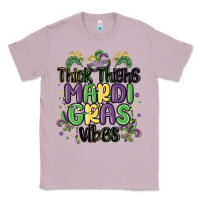 Lilac thick thighs mardi gras vibes Classic Tee - MaliasSmallBusiness