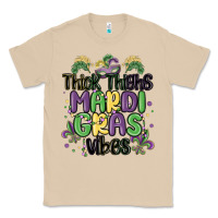 Mushroom thick thighs mardi gras vibes Classic Tee - MaliasSmallBusiness