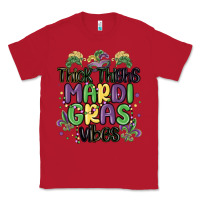 Red thick thighs mardi gras vibes Classic Tee - MaliasSmallBusiness