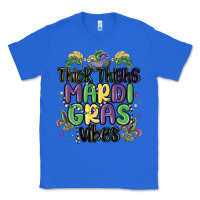 True Royal thick thighs mardi gras vibes Classic Tee - MaliasSmallBusiness