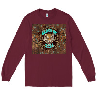 Burgundy class of 2024 tiger Long Sleeve Tee - NancyCooperArtShop