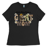 Black kinda busy being a goat mom Ladies Tee - CowhideDigitalArt