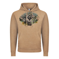 Vintage Coffee classy but trashy racoon Vintage Hoodie - NancyCooperArtShop