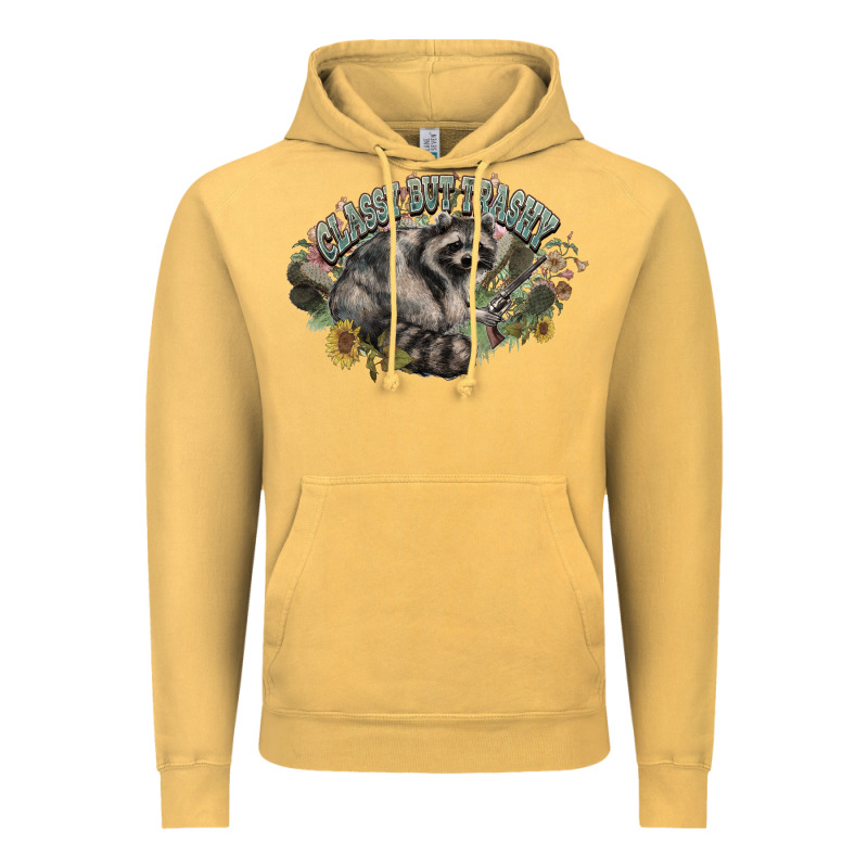 Classy But Trashy Racoon Vintage Hoodie by NancyCooperArtShop | Teevron