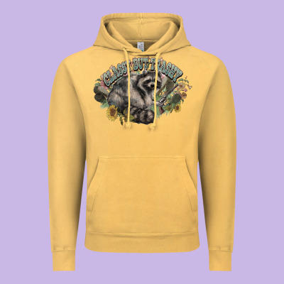 Classy But Trashy Racoon Vintage Hoodie Designed By Nancycooperartshop