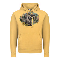 Vintage Mustard classy but trashy racoon Vintage Hoodie - NancyCooperArtShop
