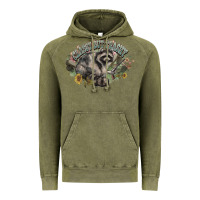 Vintage Olive classy but trashy racoon Vintage Hoodie - NancyCooperArtShop