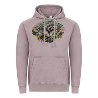 Vintage Zinc classy but trashy racoon Vintage Hoodie - NancyCooperArtShop