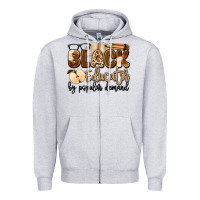 Heather Grey black educator by popular demand Zipper Hoodie - Artiststas