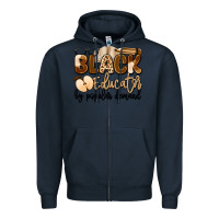 Navy black educator by popular demand Zipper Hoodie - Artiststas