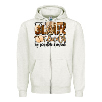 Oatmeal Heather black educator by popular demand Zipper Hoodie - Artiststas