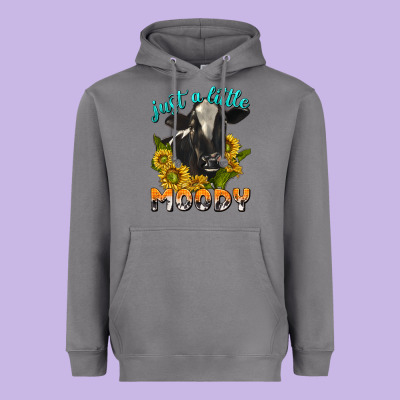 Just A Little Moody Heavyweight Hoodie Designed By Texasbilliewilder