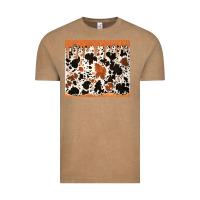 Vintage Coffee cowhide dripping glitter tumbler Vintage Tee - Jasminsmagicworld