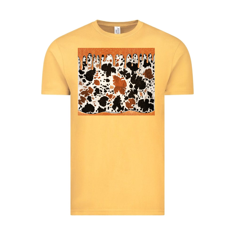 Cowhide Dripping Glitter Tumbler Vintage Tee by Jasminsmagicworld | Teevron