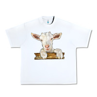 White baby cashmere goat Urban Heavy Tee - LillyAllenDesigns