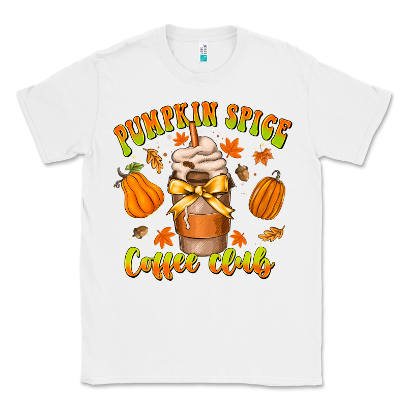 Pumpkin Spice Coffee Club Classic Tee by CowhideDigitalArt | Teevron