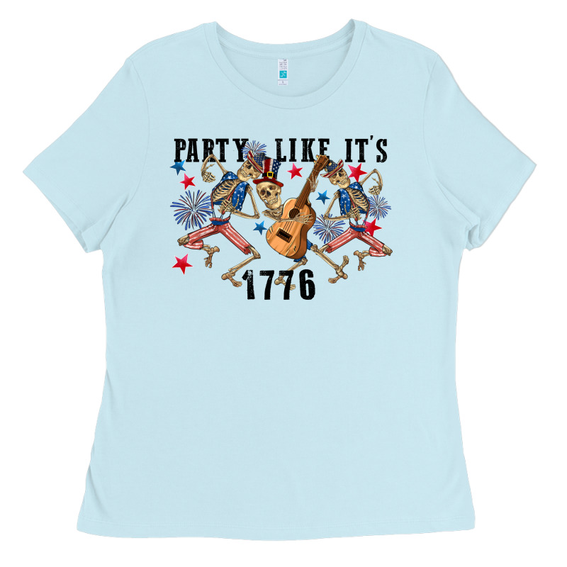 Party Like Its 1776 4th Of July Ladies Tee by CowGirlArtShop | Teevron
