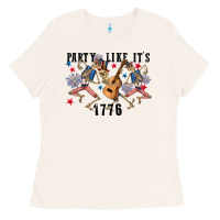 Bone Party like its 1776 4th of july Ladies Tee - CowGirlArtShop
