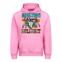 Fuchsia Pink adulting is some bullshit Urban Hoodie - OliviaCreatesArt