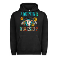 Pigment Black adulting is some bullshit Urban Hoodie - OliviaCreatesArt