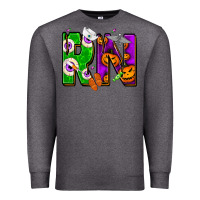 Charcoal Heather Halloween RN Registered Nurse Premium Sweatshirt - NancyCooperArtShop