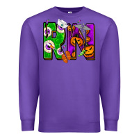 Purple Halloween RN Registered Nurse Premium Sweatshirt - NancyCooperArtShop