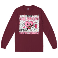Burgundy i teach the cutest little sweethearts Long Sleeve Tee - MaliasSmallBusiness