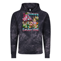 Cloud Black happy easter y'all rabbit Vintage Hoodie - BarkalooDesign