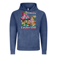 Vintage Denim happy easter y'all rabbit Vintage Hoodie - BarkalooDesign