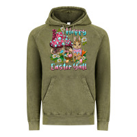 Vintage Olive happy easter y'all rabbit Vintage Hoodie - BarkalooDesign