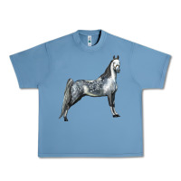 Pebble Blue Tennessee Walking Horse Urban Heavy Tee - LillyAllenDesigns