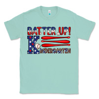 Seafoam patriotic baseball kindergarten theme Classic Tee - JahusDesignShop