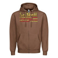 Chestnut softball game day Zipper Hoodie - Artiststas