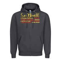Smoke softball game day Zipper Hoodie - Artiststas