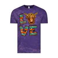 Cloud Purple love highland cow Vintage Tee - Jasminsmagicworld