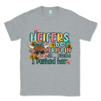 Heather Grey heifers be trippin' Classic Tee - MaliasSmallBusiness