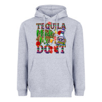 Heather Grey Tequila made me do it Heavyweight Hoodie - NancyCooperArtShop