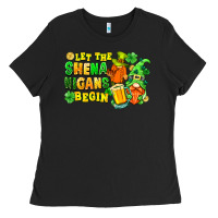 Black let the shenanigans begin Ladies Tee - FaDigitalArtStudio