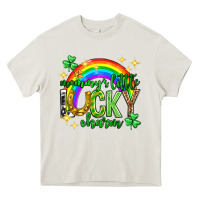 Cream St. Patrick's Day Mommy's little lucky charm Heavy Core Tee - Neo Western
