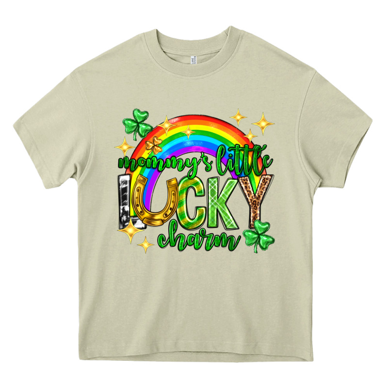 St. Patrick's Day Mommy's Little Lucky Charm Heavy Core Tee by Neo Western | Teevron