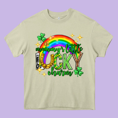 St. Patrick's Day Mommy's Little Lucky Charm Heavy Core Tee Designed By Neo Western