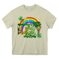 Mossy St. Patrick's Day Mommy's little lucky charm Heavy Core Tee - Neo Western