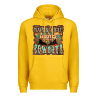 Lemon Raising hell with the hippies and the cowboys Premium Hoodie - HowdyJamesFarm