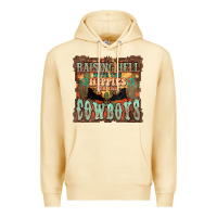 Pina Colada Raising hell with the hippies and the cowboys Premium Hoodie - HowdyJamesFarm